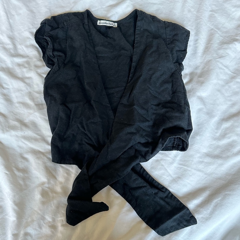 Tie front crop top